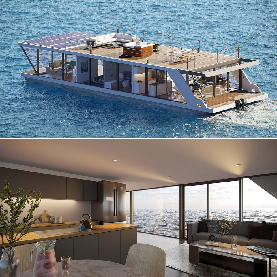 HBY 140 SolarYacht Floating Home
