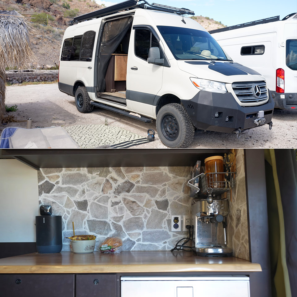 Mars Betty 4x4 Sprinter Camper Van Roman Clay Walls