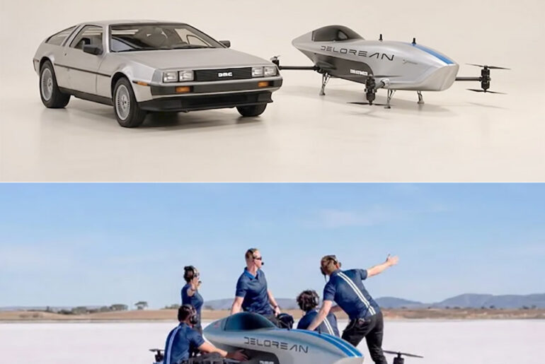 DeLorean Airspeeder Electric Flying Car Racing