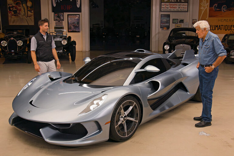 Jay Leno Garage Hennessey Blackbird Hypercar Test Drive